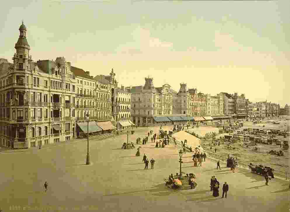 Ostende. Le remblai, partie ouest, 1890