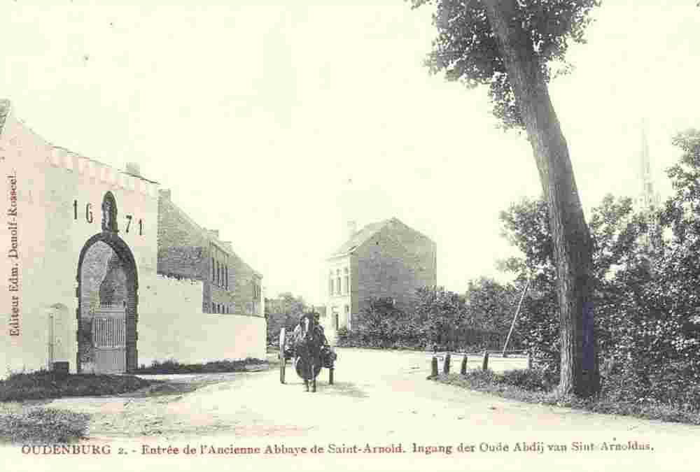 Oudenburg. Entrée de l'Ancienne Abbaye de St Arnold, 1901