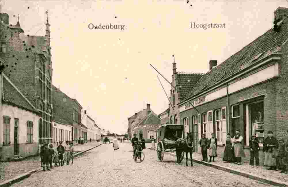 Oudenburg. Hoogstraat, 1913