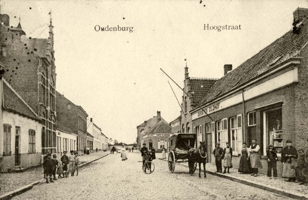 Oudenburg. Hoogstraat, 1913