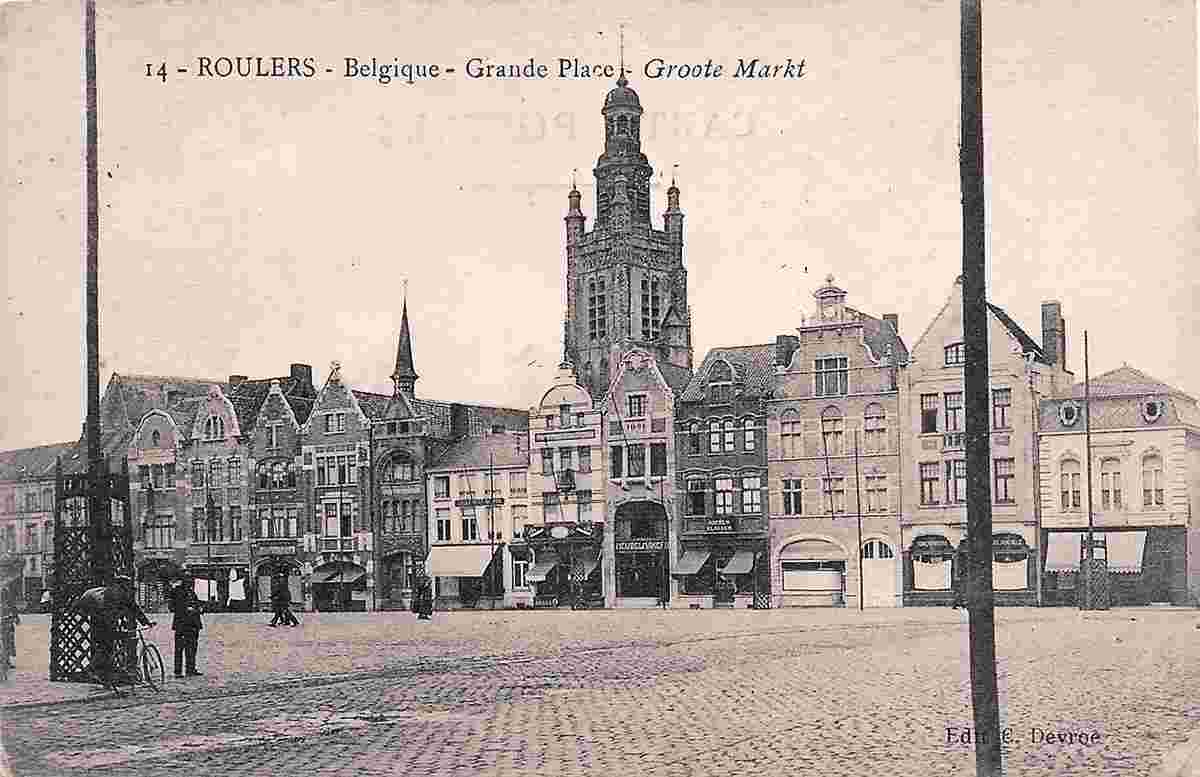 Roulers. Main Market Square, 1925