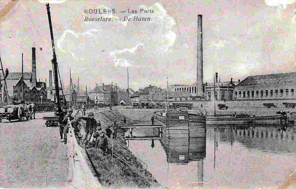 Roulers. Port, circa 1910