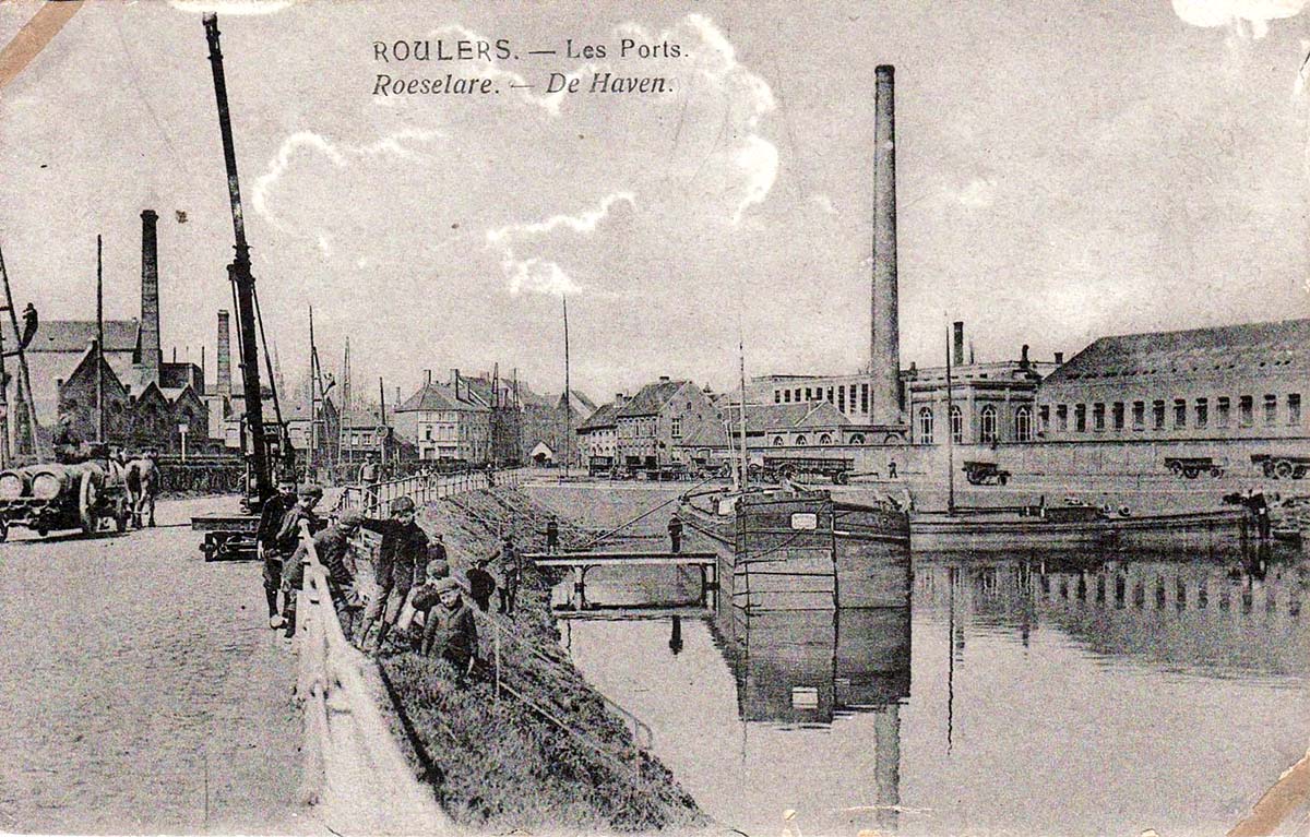 Roulers (Roeselare). Port, circa 1910