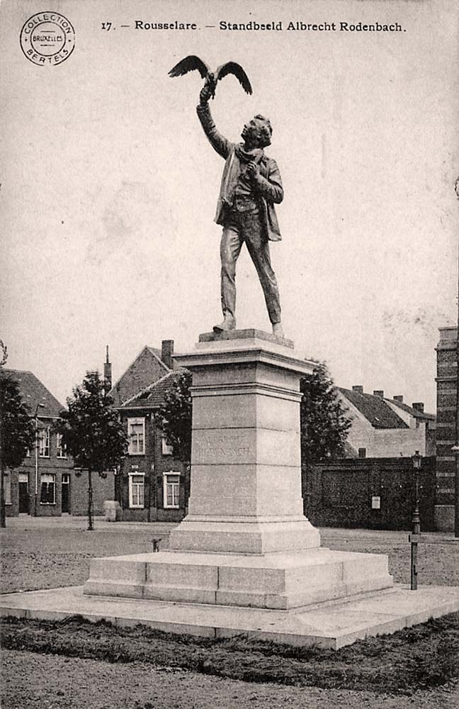 Roulers (Roeselare). Statue to Albertus 'Albrecht' Rodenbach, Flemish poet