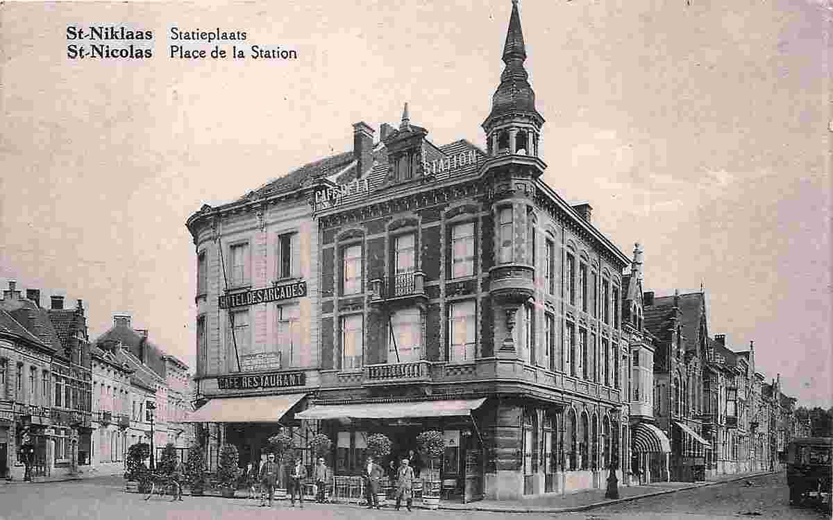 Saint-Nicolas. Station Square, 1929