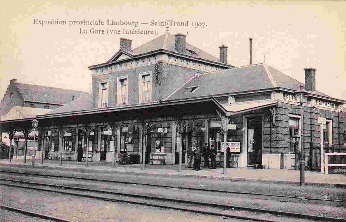 Saint-Trond. Railway Station, 1907