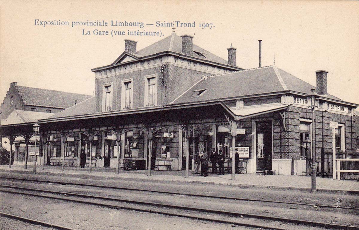 Saint-Trond (Sint-Truiden). Railway Station, 1907