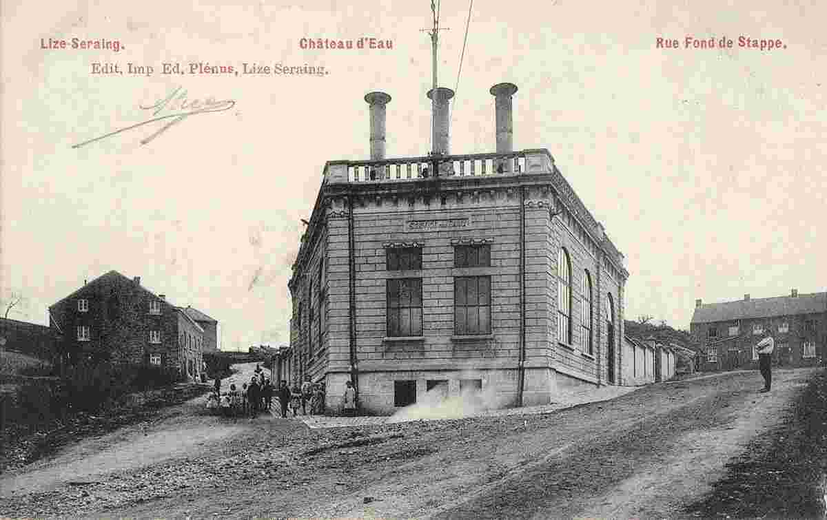 Seraing. Lize-Seraing - Water Tower, Fond de Stappe Street, 1910