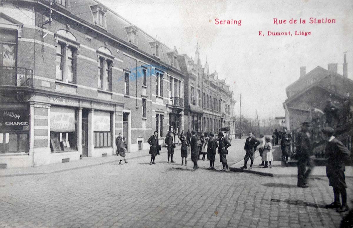 Seraing. Station Street, 1908