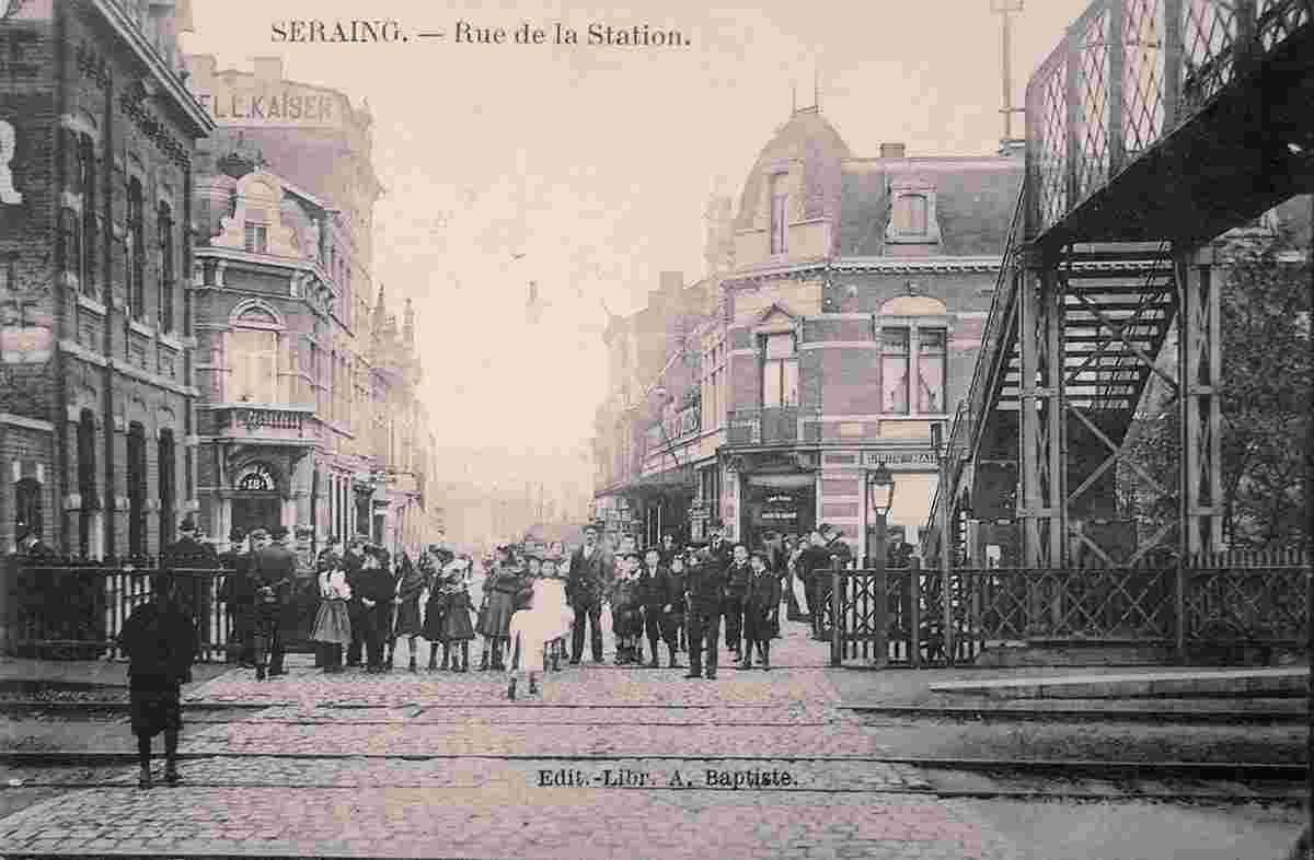 Seraing. Station Street, 1909