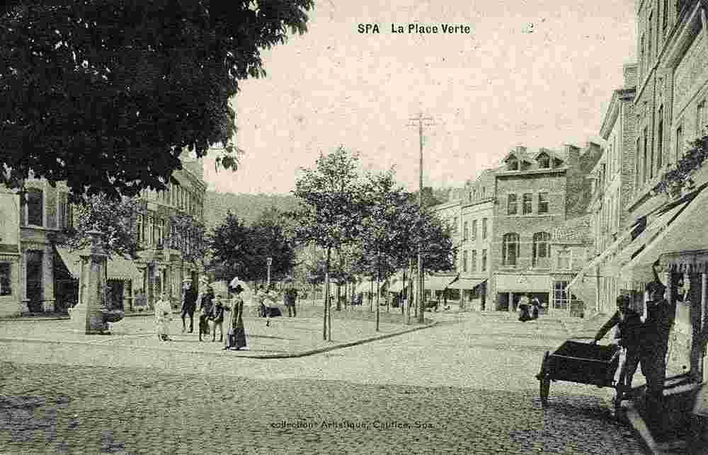 Spa. La Place Verte, 1910