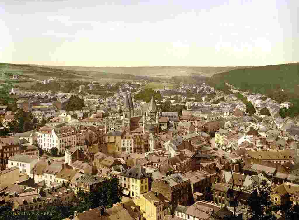 Spa. Panorama de la ville, 1890