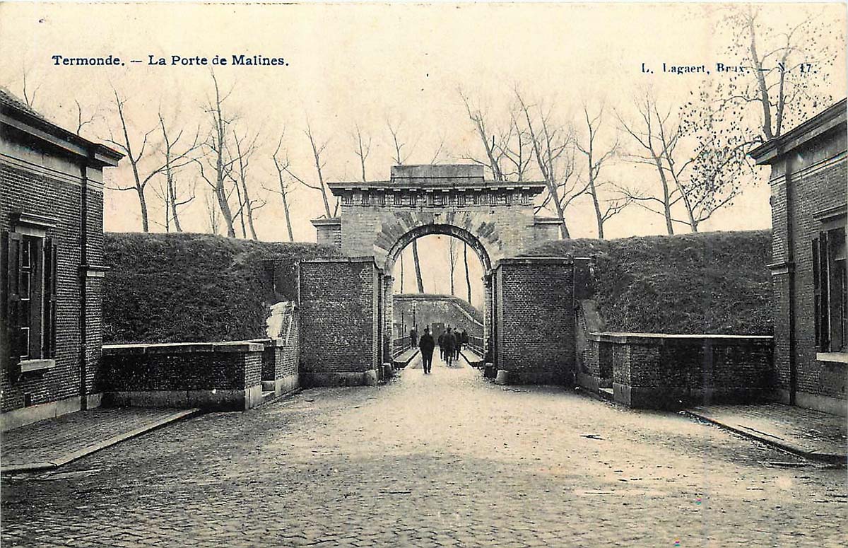 Termonde (Dendermonde). Mechelen Gate, 1908
