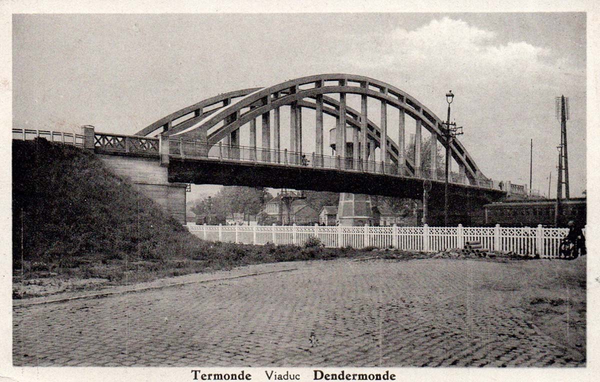 Termonde (Dendermonde). Viaduc, 1937