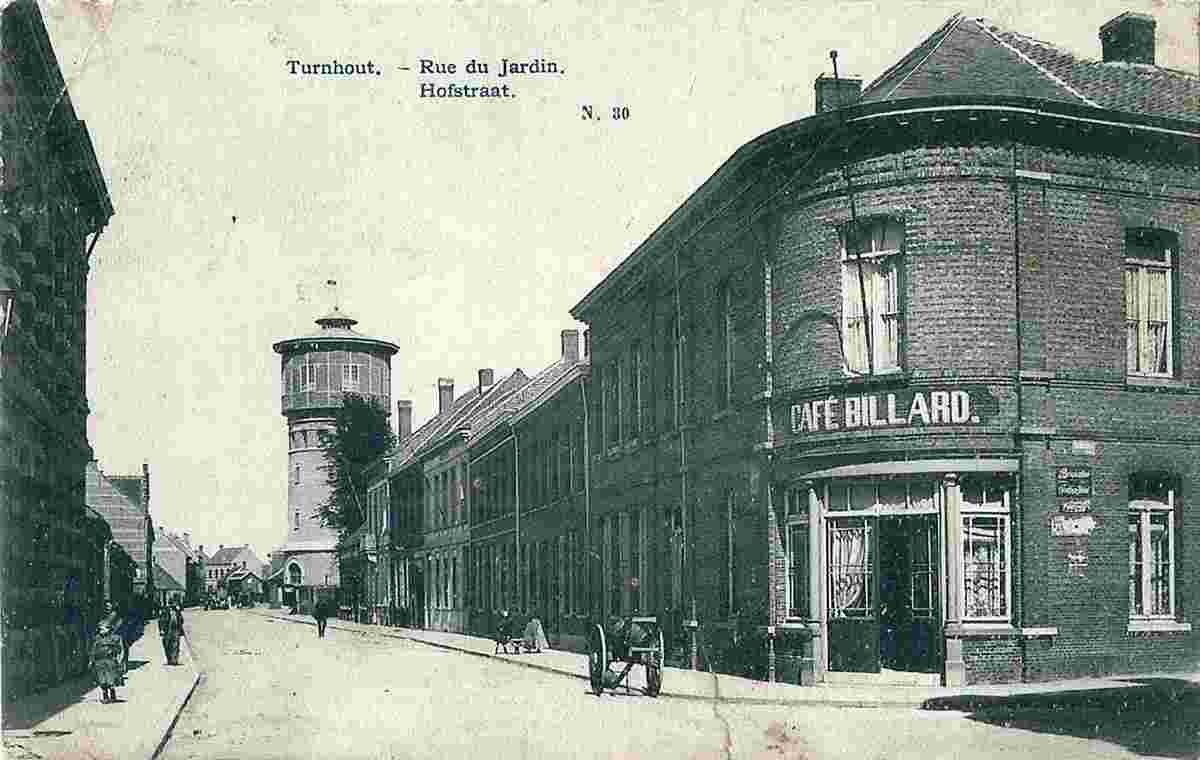 Turnhout. Garden Street, Café and Billiard, 1907