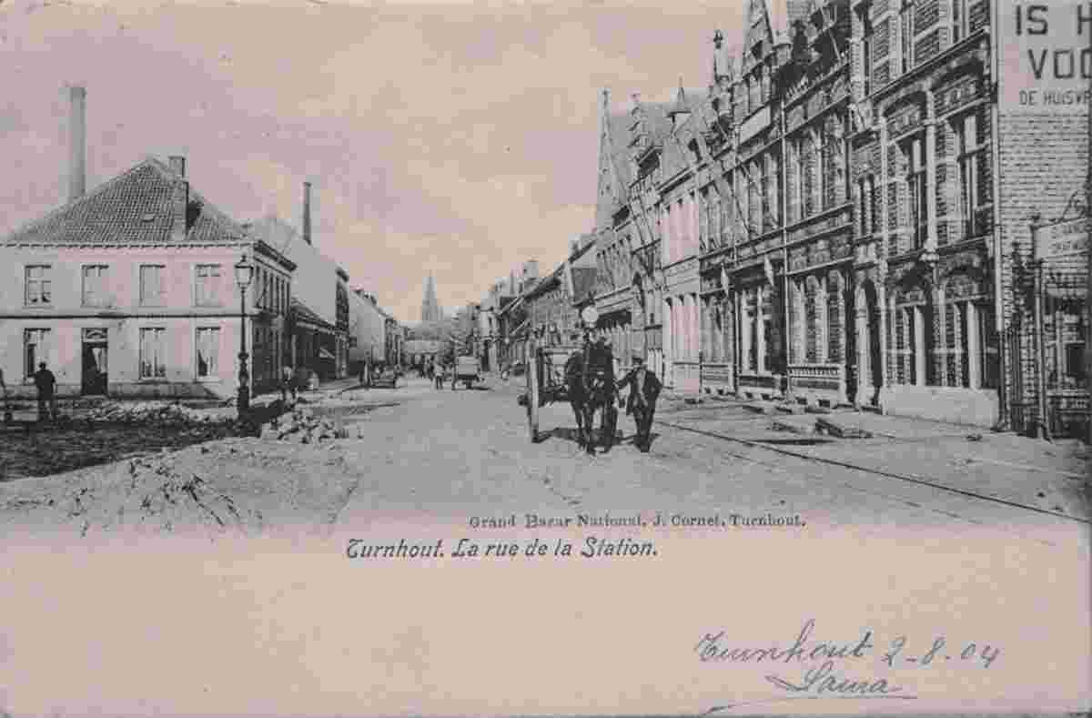 Turnhout. Station Street, 1904