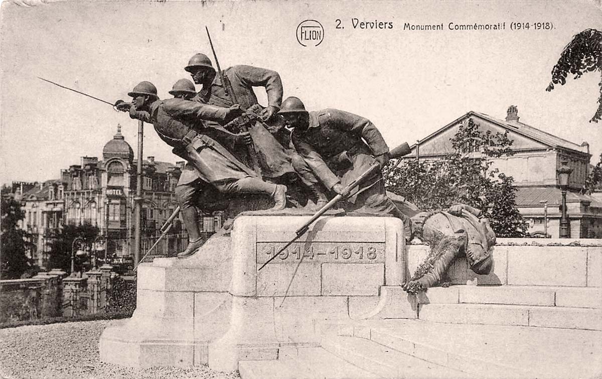 Verviers. Monument and Commemoratif 1914-1918, 1930s