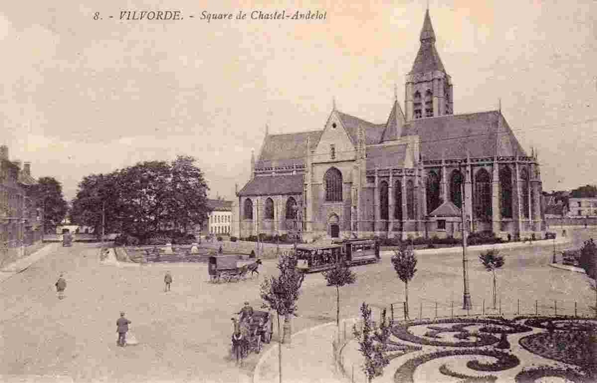 Vilvoorde. Church of Our Lady on Chastel-d'Andelot Square