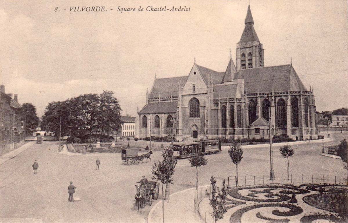 Vilvorde (Vilvoorde). Church of Our Lady on Chastel-d'Andelot Square
