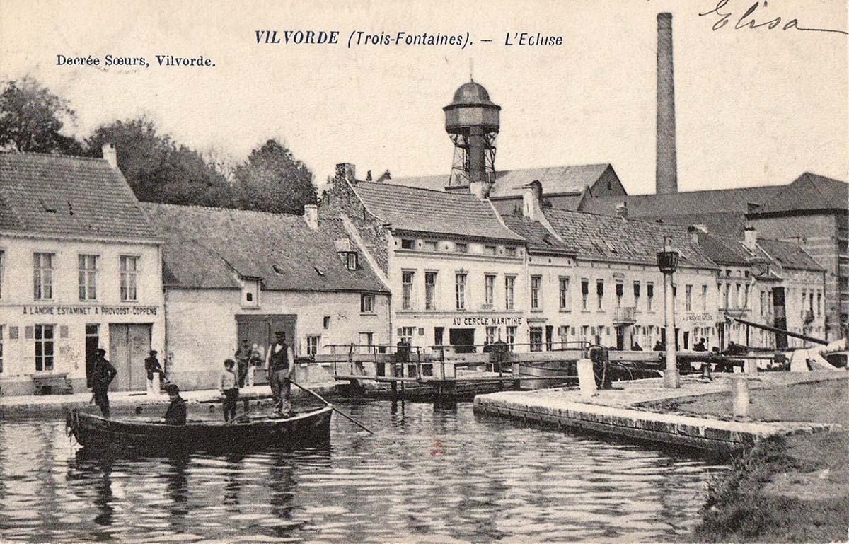 Vilvorde (Vilvoorde). Sluice, 1908