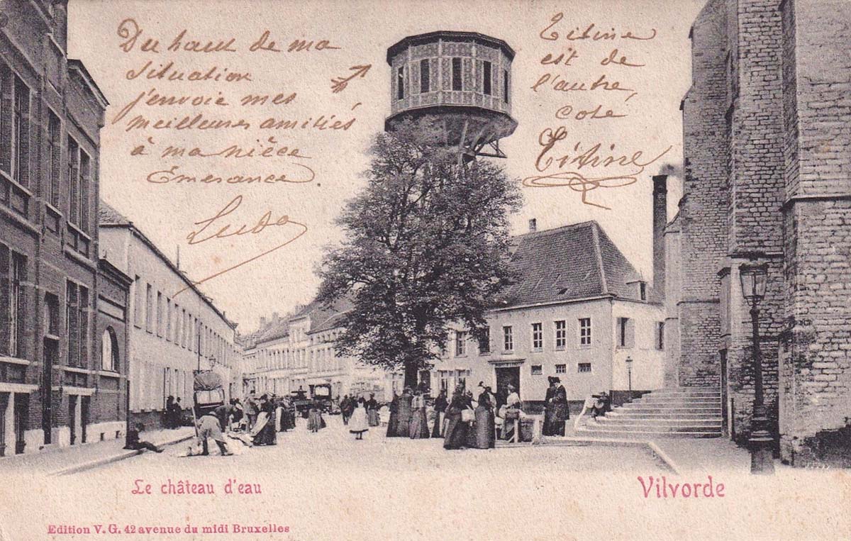 Vilvorde (Vilvoorde). Water tower, 1903