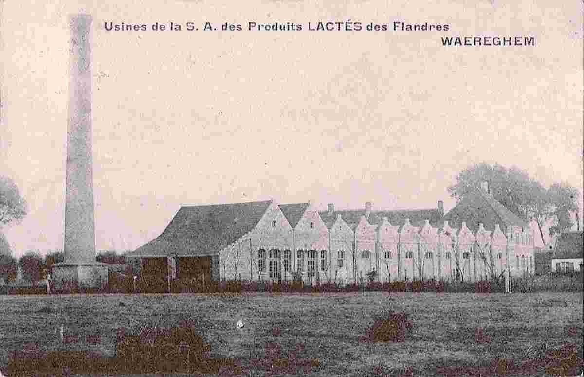 Waregem. Factories of the S.A. dairy products in Flanders, 1913