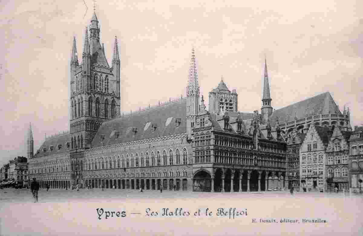 Ypres. Cloth Halls (Chambers) and the Belfry