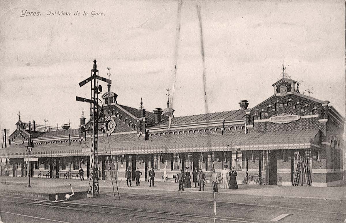 Ypres (Ieper). Railway Station