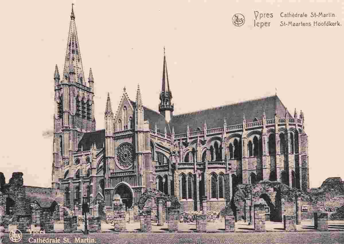 Ypres. Saint Martin Cathedral, 1951