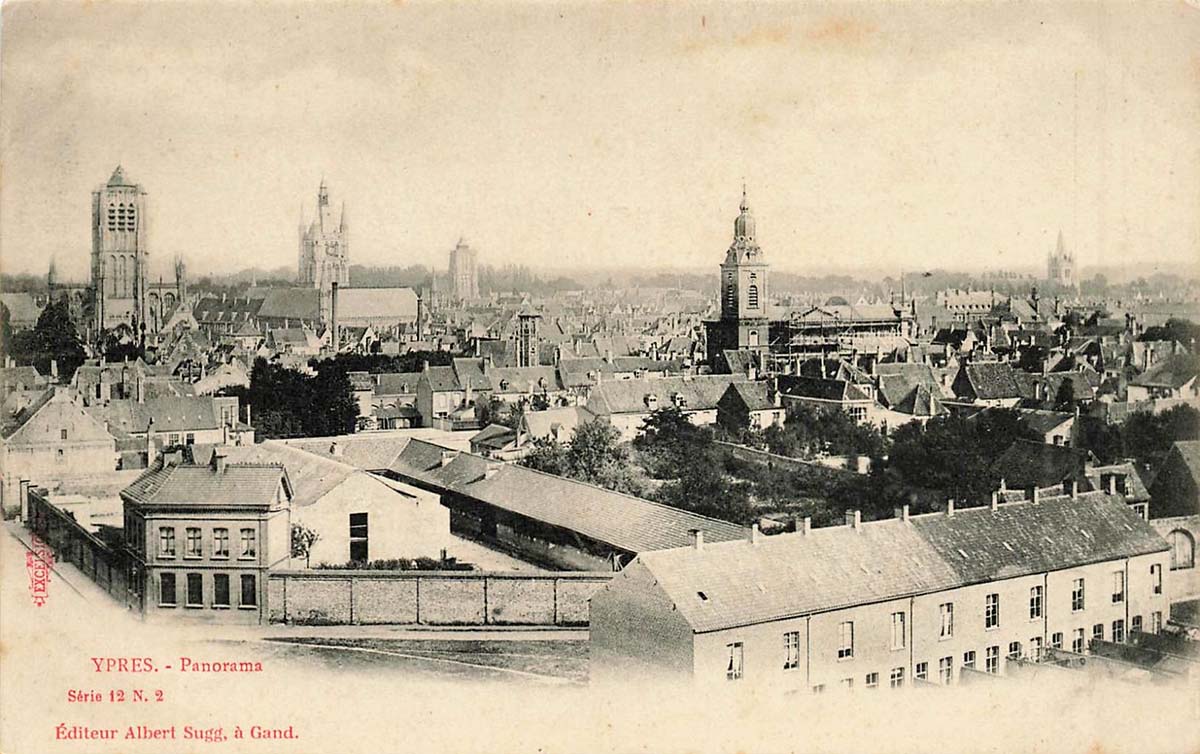 Ypres (Ieper). View to City