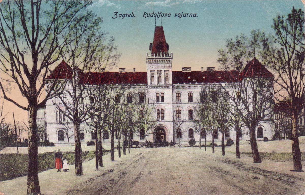 Zagreb. Rudolf's Barracks, circa 1910