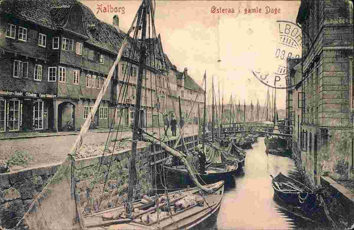 Aalborg. Østerå i gamle dage - Østerå river in the old days