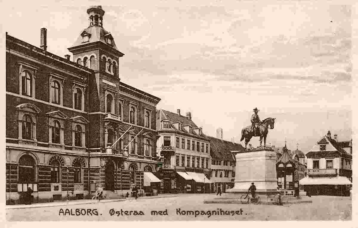 Aalborg. Østerå med Kompagnihuset - Square with Company House