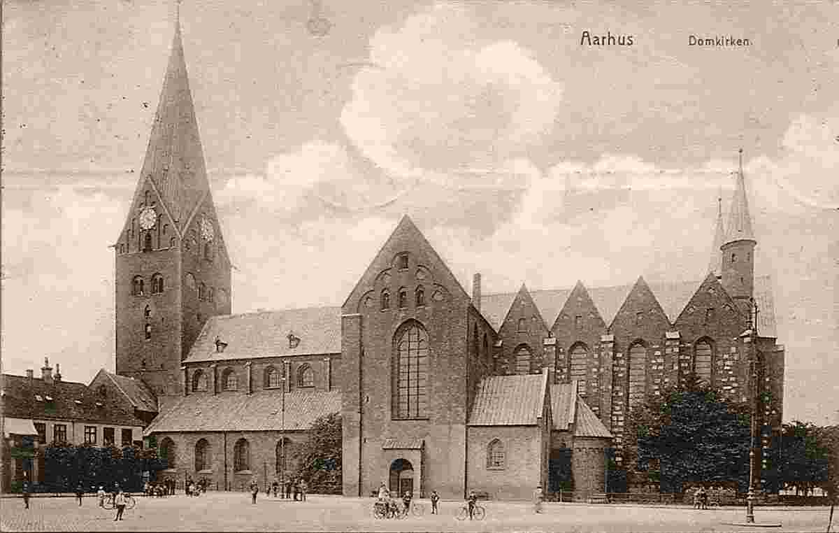 Aarhus. Domkirken - Cathedral, 1910