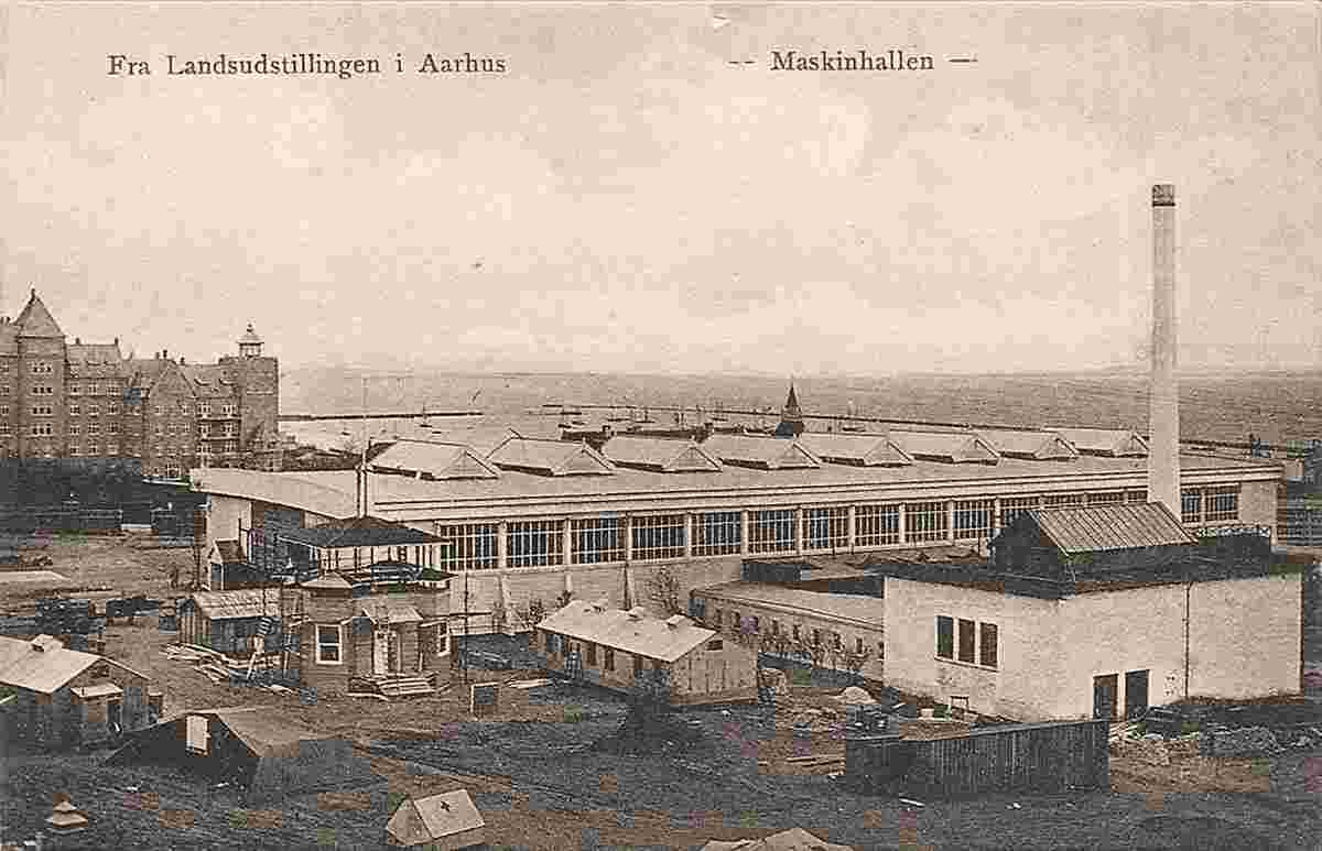 Aarhus. National Exhibition - Machine-building hall, 1909