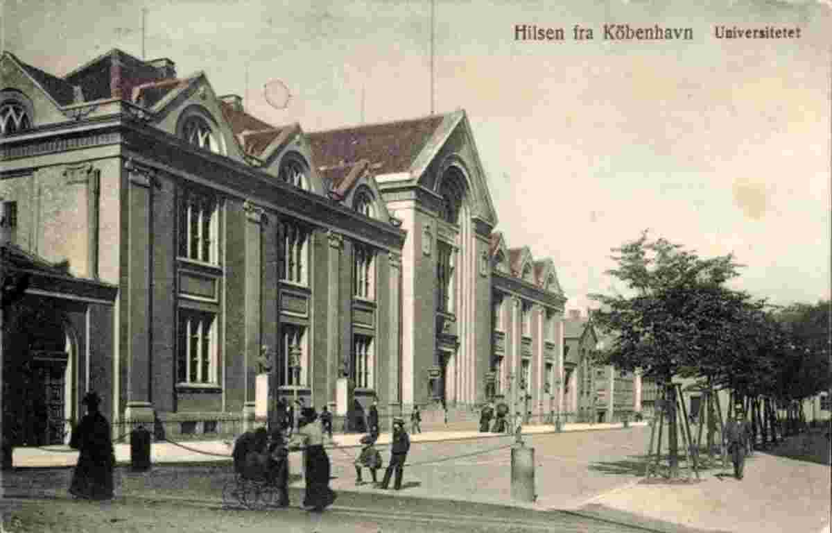 Copenhagen. Universität - University, 1908