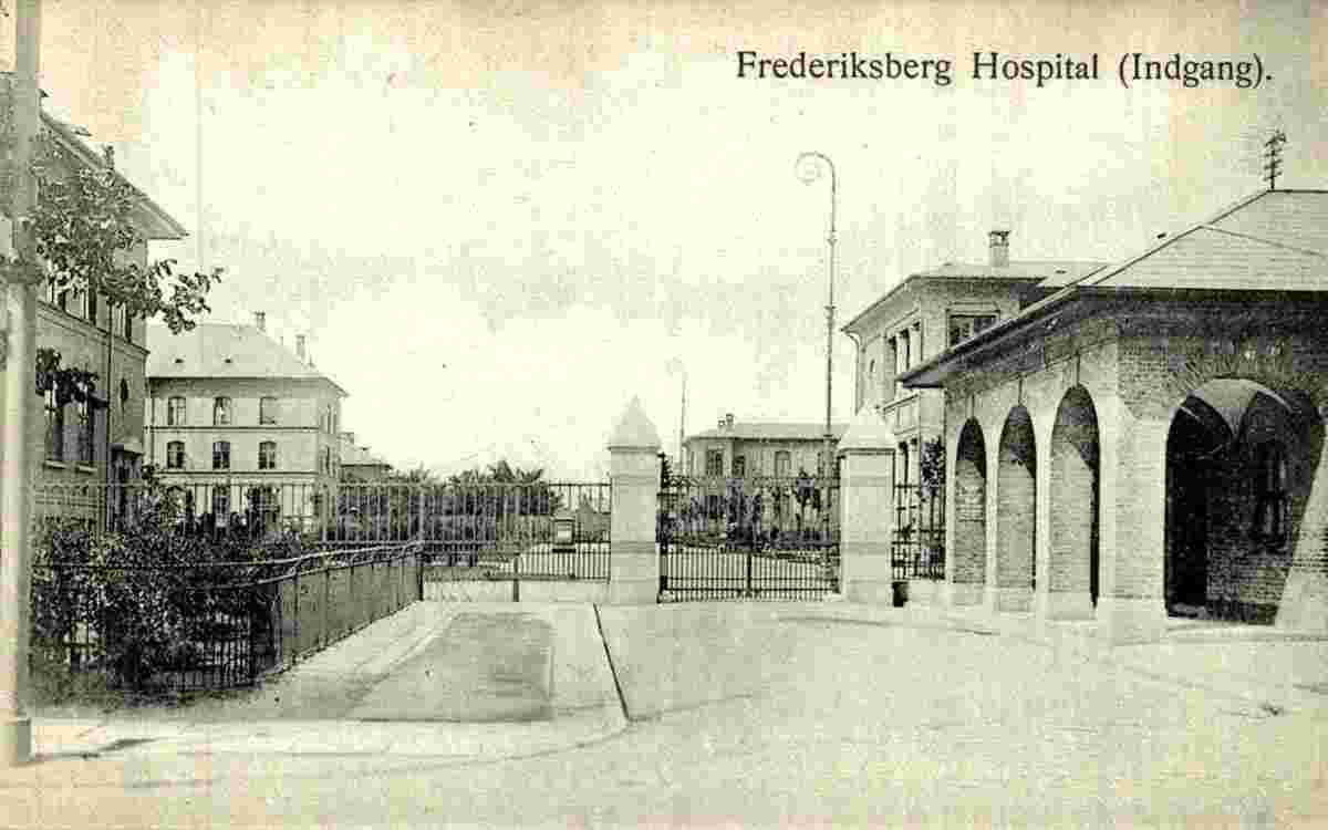 Frederiksberg. Hospital, entrance