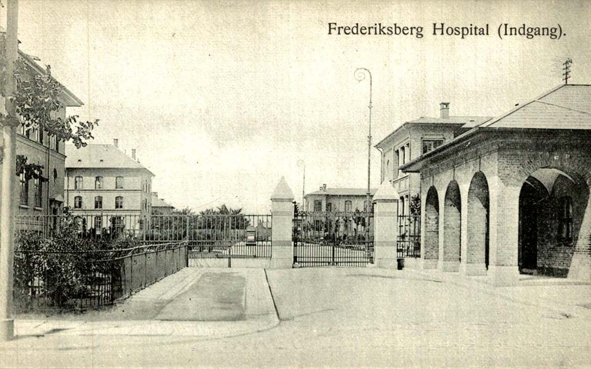 Frederiksberg. Hospital, entrance