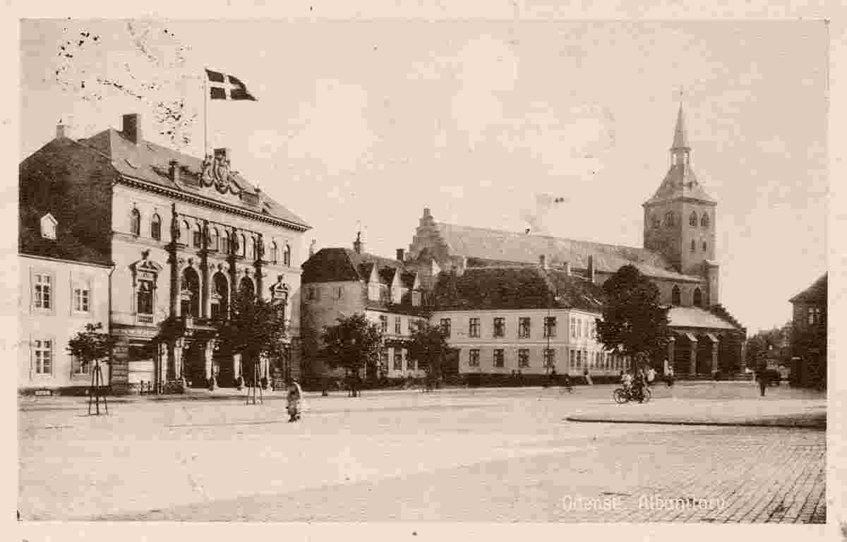 Odense. Albanitorv - Albani Square, 1928