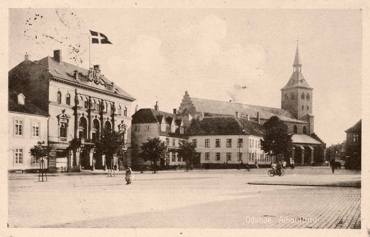 Odense. Albanitorv - Albani Square, 1928