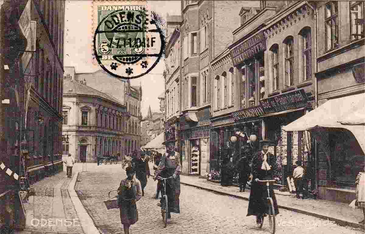 Odense. Vester street, 1911