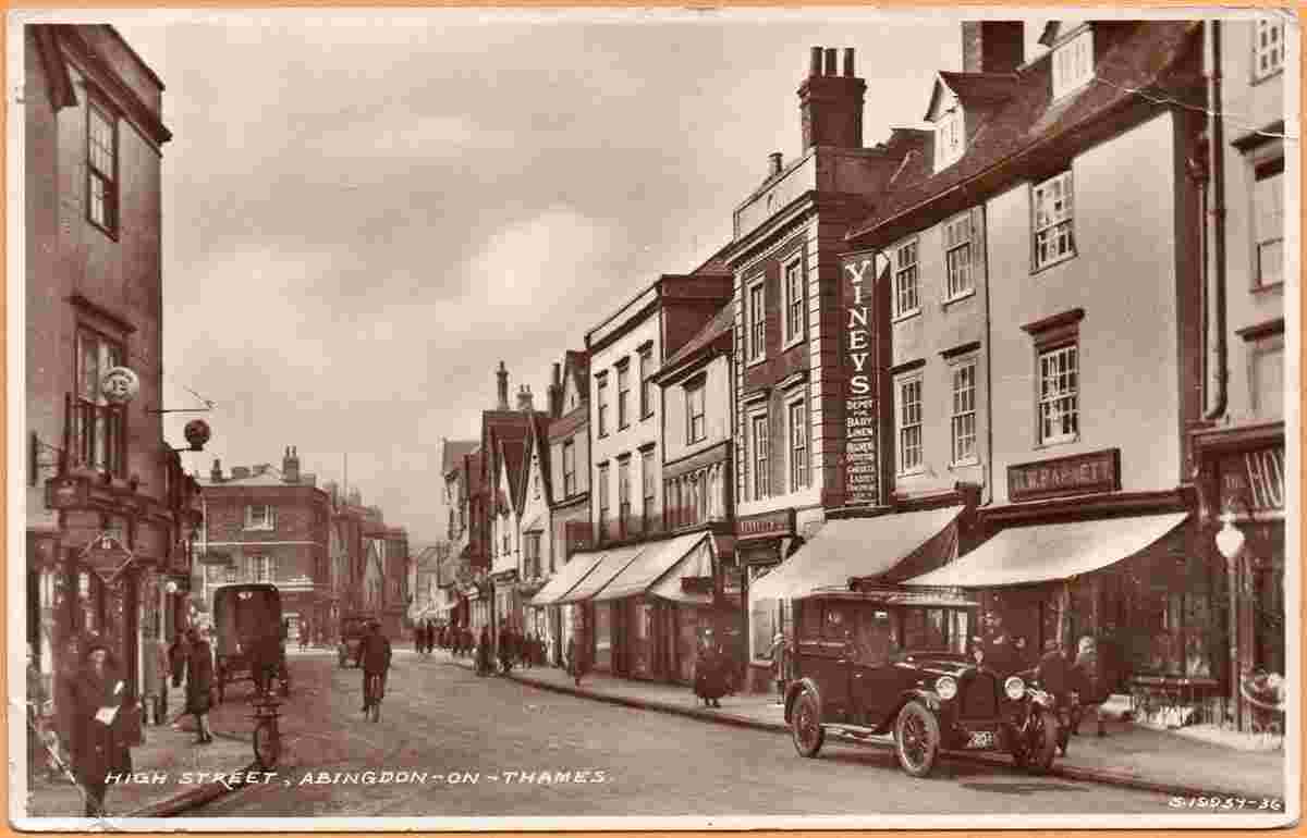 Abingdon-on-Thames. High street, 1932