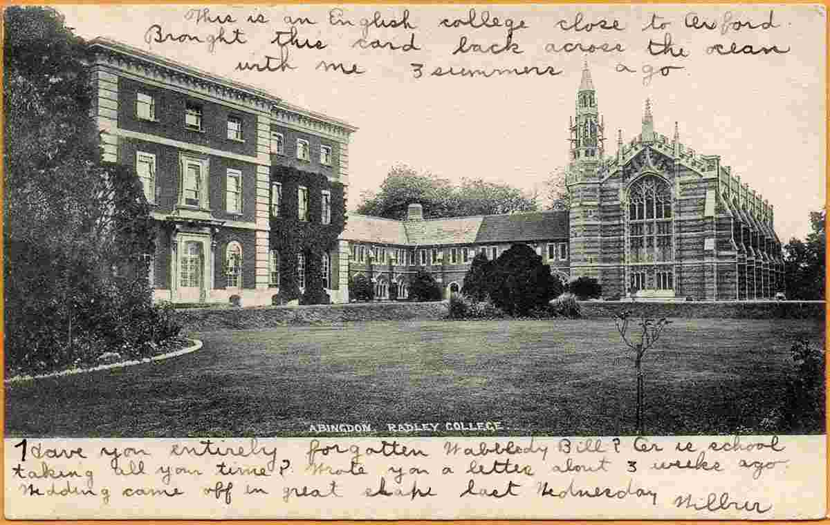 Abingdon-on-Thames. Radley College, 1905