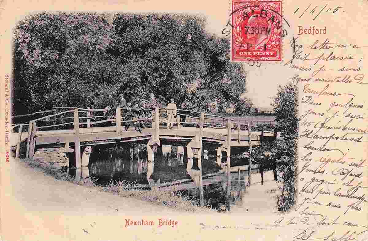 Bedford. Newnham Bridge, 1905