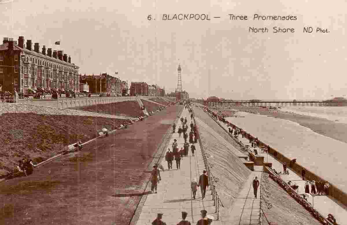 Blackpool. Three Promenades on North Shore