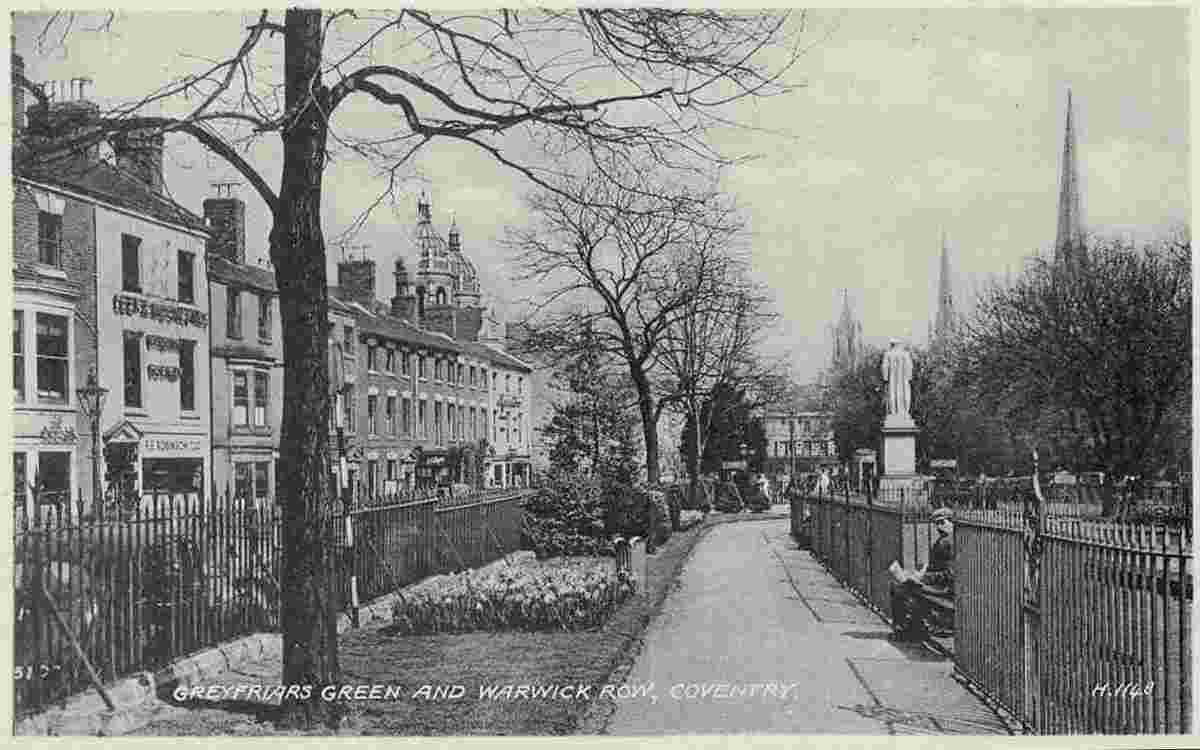 Coventry. Greyfriars Green and Warwick Row