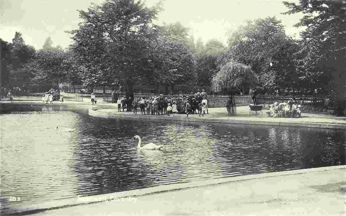 Coventry. Pool in Swanswell Park, 1929