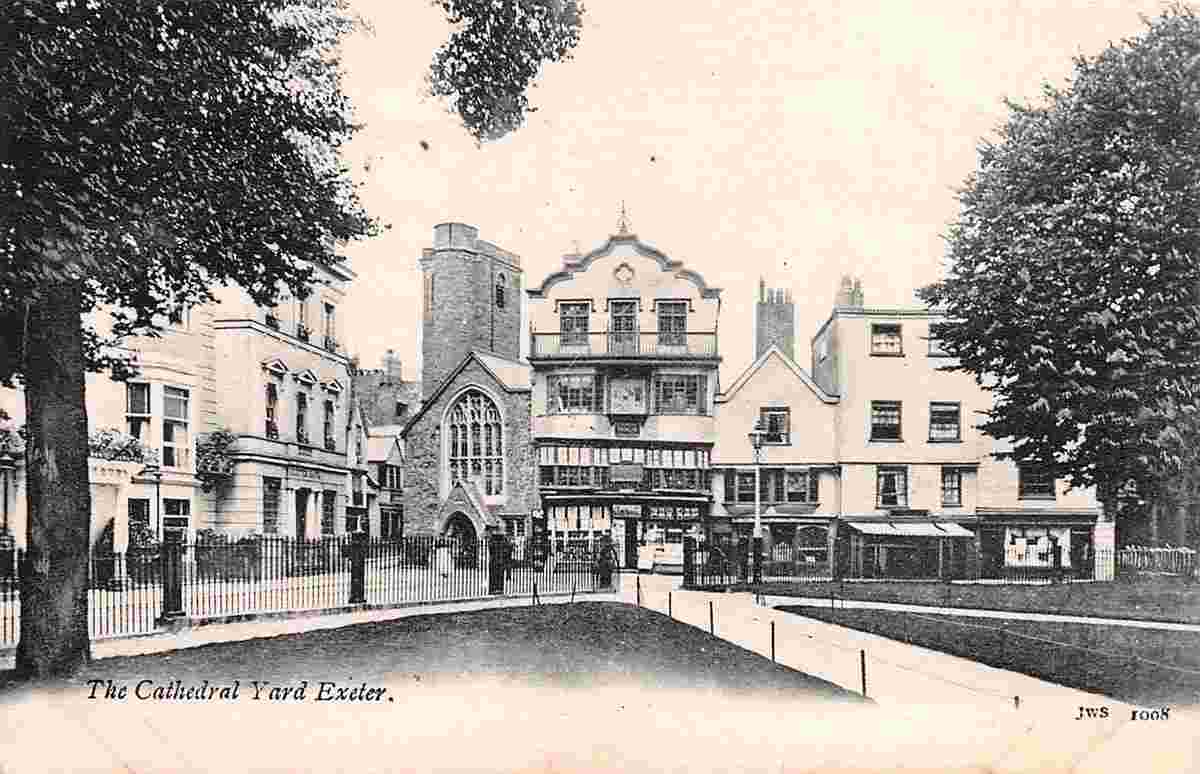 Exeter. Cathedral Yard, 1906