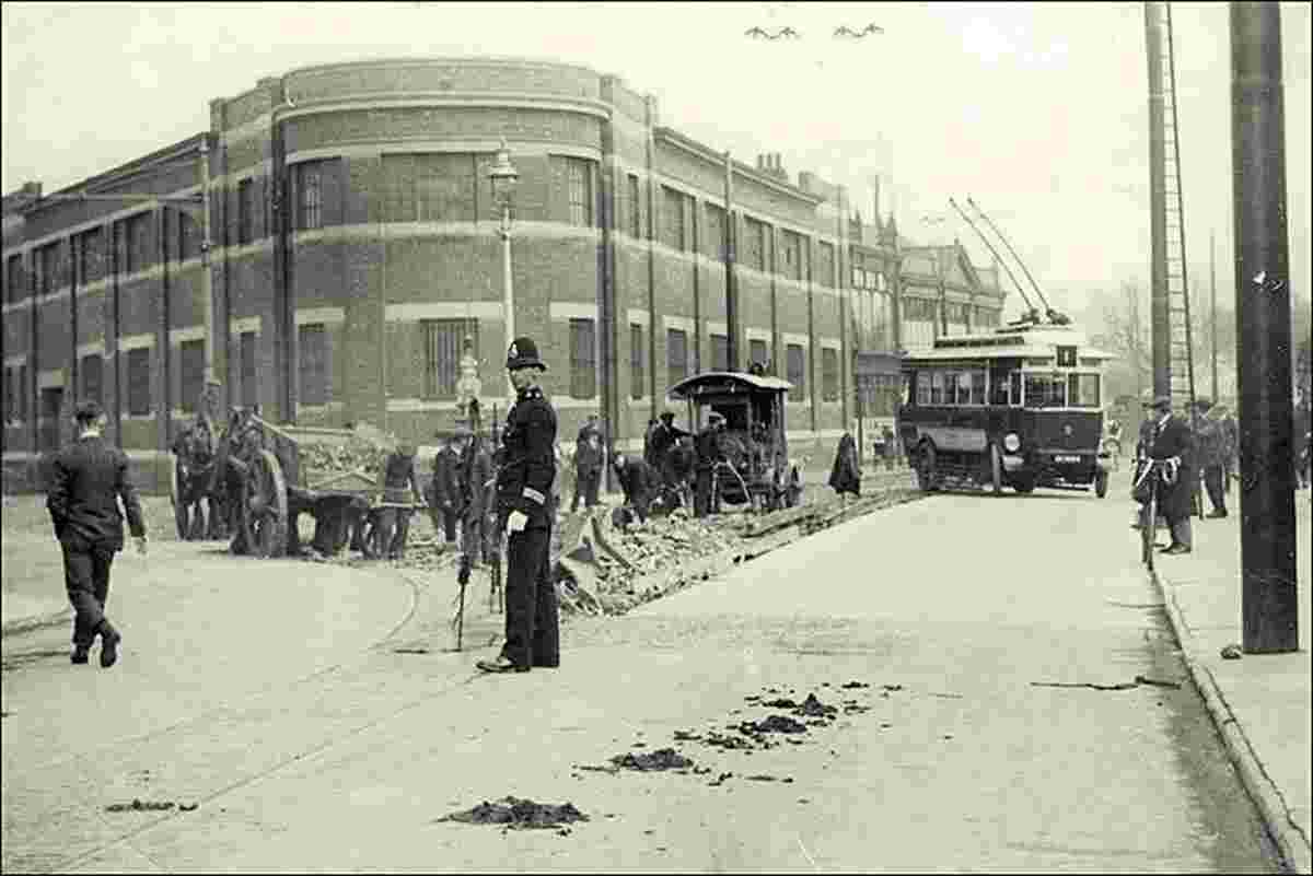 Ipswich. Trolleybus, 1923