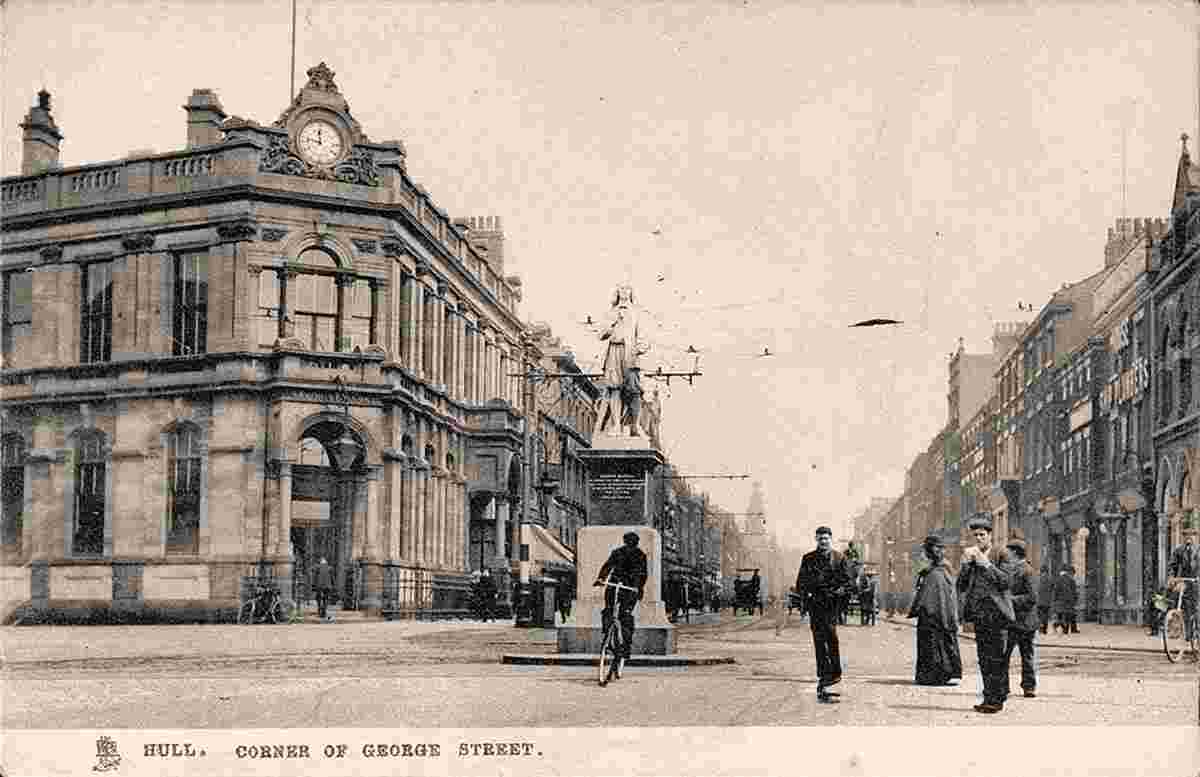 Kingston upon Hull. Corner of George Street